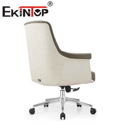 Cadeira executiva de couro em PU com computador e traseiro ergonômico