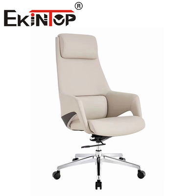 Cadeira executiva ergonômica de costas altas Cadeira de couro vegana moderna multifuncional
