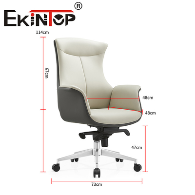 Cadeira de escritório recliner de couro executivo moderno ajustável cadeira de escritório de cowhide