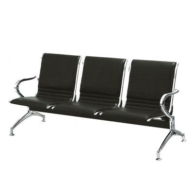 O pó de espera da cadeira de 3 Seater revestiu o material de aço para a escola pública do aeroporto