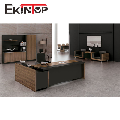 ODM em forma de L da mesa de madeira moderna 2400mm×1850mm×750mm da melamina