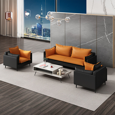 Sala de couro de Sofa For Living Room Waiting do gabinete executivo do plutônio de múltiplos propósitos