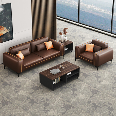 Material de couro sintético do hospital modular de Sofa Set For Office Use da recepção