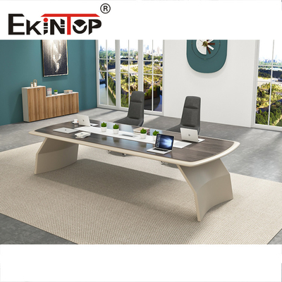 Móveis de escritório Mesa de conferência para 6 pessoas Mesa de reunião com metal
