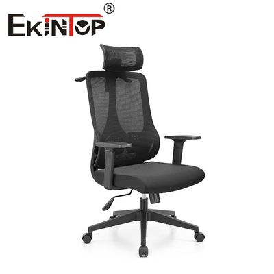 Parte traseira alta ergonômica traseira alta preta Mesh Office Chair With Headrest