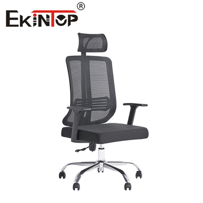 Cadeira executiva de malha para escritório com encosto alto 360 giratório ergonômico com diferentes funções