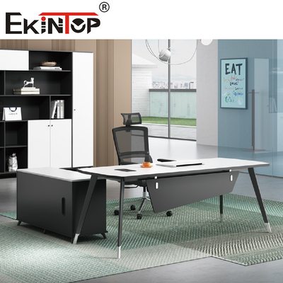 A mesa moderna L do estilo dá forma à mesa executiva luxuosa para o mobiliário de escritório