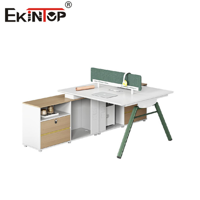 Estação de trabalho moderna perna base de aço escritório mobiliário de mesa metal modular