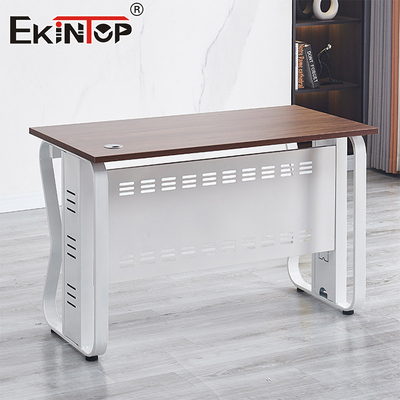 Desenho ergonômico Escritório minimalista Mesa de computador de madeira maciça