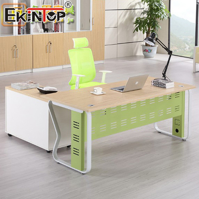 Walnut Manager Escritório Executivo Escritório de Estil Moderno Escritório de Esquina de Madeira