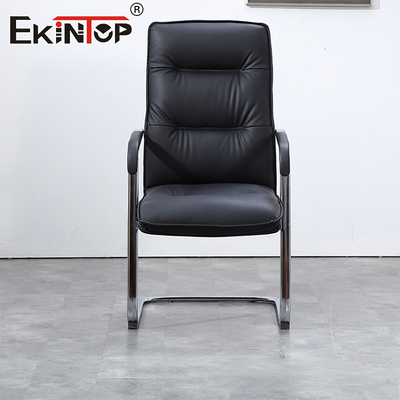 Cadeira de escritório de couro PU de estrutura de metal executiva ergonômica de alta espinha Cadeiras de escritório de qualidade